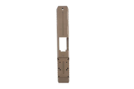 Strike Industries Glock Lite Slide FDE is milled for a variety of red dot sights